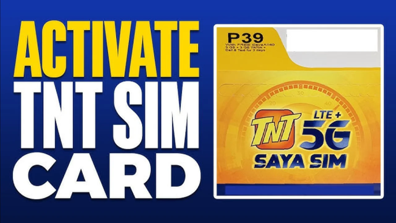 how to activate tnt sim card 5g